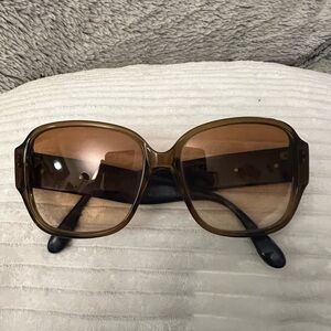 GUC Marc Jacobs oversized brown and blue sunglasses